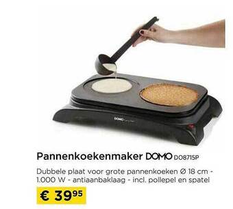 Molecule Pannenkoekenmaker domo aanbieding