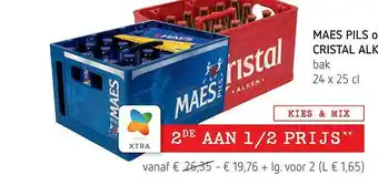 Spar Maes Pils O Cristal Alken aanbieding
