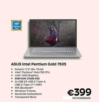 Asus intel pentium gold 7505