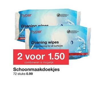 Schoonmaakdoekjes