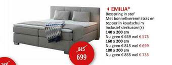 Weba Emilia Boxspring In Stof aanbieding