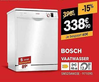 Electro Depot Bosch Vaatwasser aanbieding