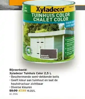 GAMMA Xyladecor Tuinhuis Color 2,5 L aanbieding