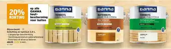 GAMMA 20% Korting Op Alle Gamma Hout-bescherming Voor Buiten aanbieding