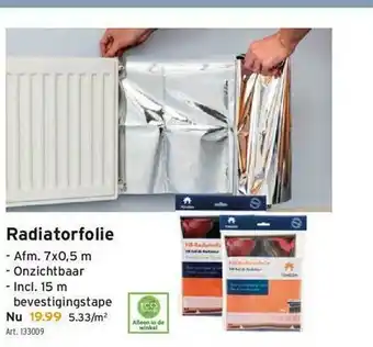GAMMA Radiatorfolie aanbieding