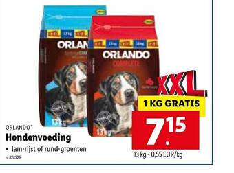 Lidl Orlando Hondenvoeding aanbieding