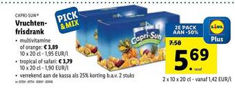 Lidl Capri-sun Vruchtenfrisdrank aanbieding