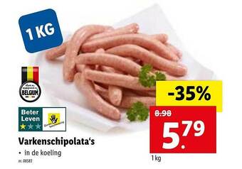 Lidl Varkenschipolata's aanbieding