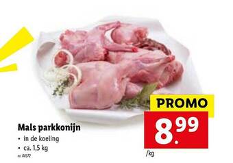 Lidl Mals Parkkonijn aanbieding