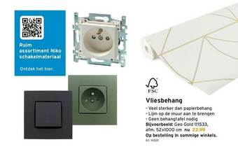 GAMMA Vliesbehang aanbieding