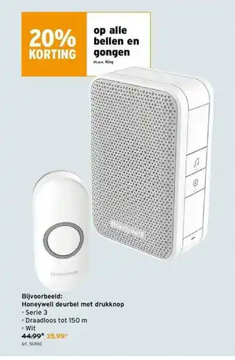 GAMMA 20% Korting Op Alle Bellen En Gongen aanbieding
