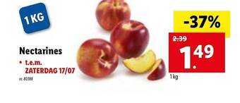Lidl Nectarines aanbieding