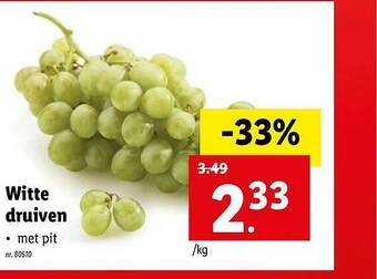 Lidl Witte Druiven aanbieding