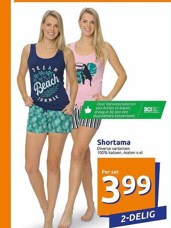 Action Shortama aanbieding