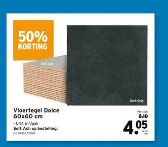 GAMMA Vloertegel Dolce 60x60 Cm aanbieding