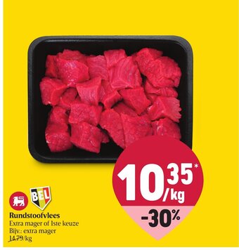Delhaize Rundstoofvlees Extra Mager of Iste Keuze aanbieding
