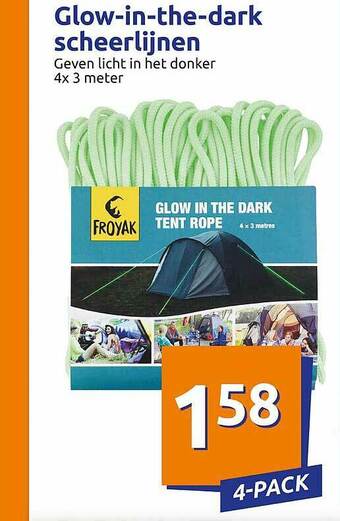 Action Glow-in-the-dark Scheerlijnen aanbieding
