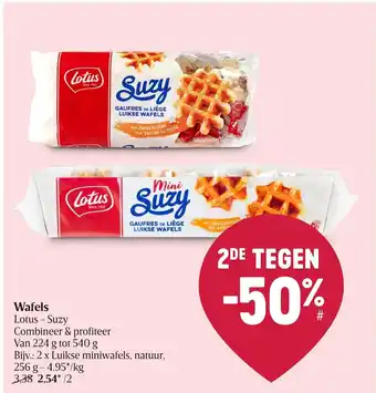 Delhaize Lotus - Suzy Wafels Van 224 g tot 540 g aanbieding