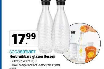 Sodastream Herbruikbare Glazen Flessen