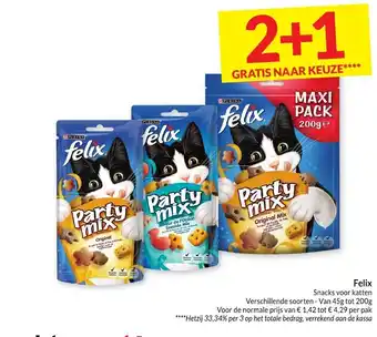 Intermarché Felix Snacks voor katten aanbieding