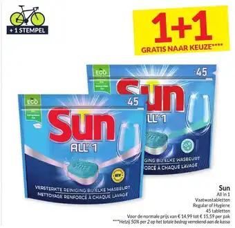 Intermarché Sun All in 1 Vaatwastabletten aanbieding