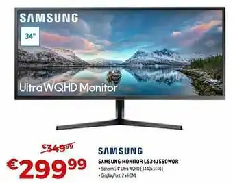Exellent Samsung monitor ls34j550wqr aanbieding
