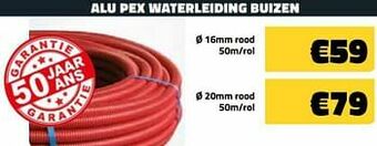 Alu pex waterleiding buizen