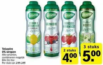 Albert Heijn Teisseire aanbieding