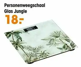 Personenweegschaal glas jungle