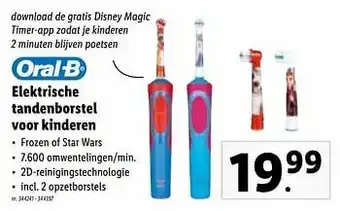 Oral-b elektrische tandenborstel voor kinderen
