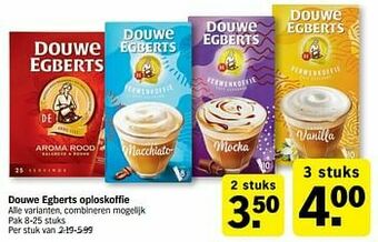 Albert Heijn Douwe egberts oploskoffie aanbieding