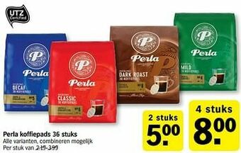 Albert Heijn Perla koffiepads aanbieding