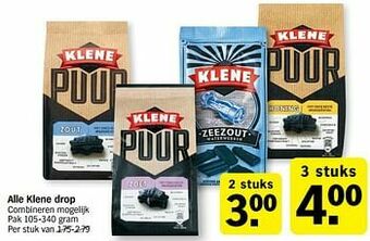 Alle klene drop