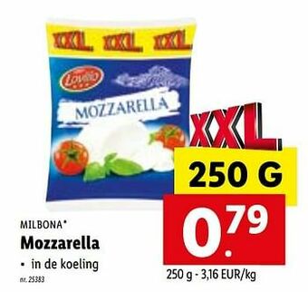 Lidl Mozzarella aanbieding