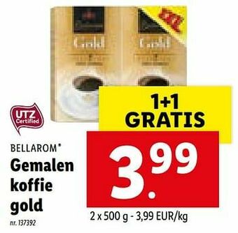 Lidl Gemalen koffie gold aanbieding