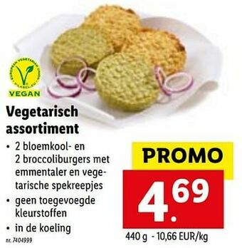 Lidl Vegetarisch assortiment aanbieding