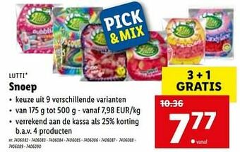 Lidl Snoep aanbieding