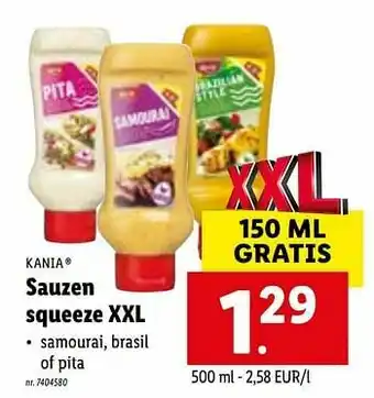 Sauzen squeeze xxl