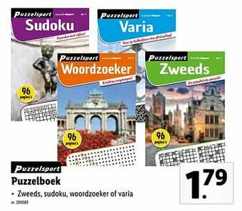 Lidl Puzzelboek aanbieding