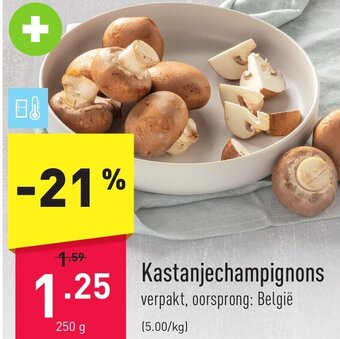 ALDI Kastanjechampignons 250g aanbieding
