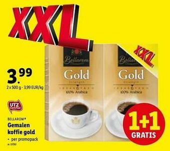 Lidl Gemalen koffie gold aanbieding