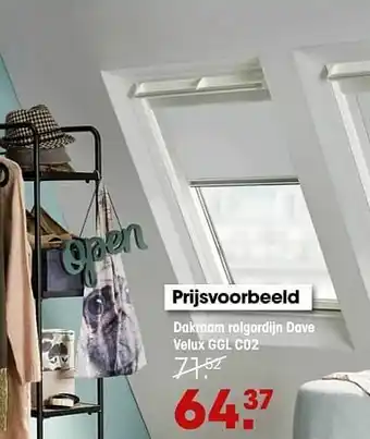 Kwantum Dakraam rolgordijn dave velux ggl c02 aanbieding