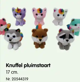 Fun Knuffel pluimstaart 17cm. aanbieding