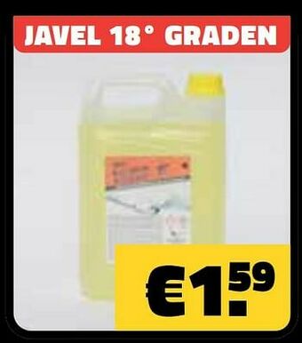 Javel 18° graden