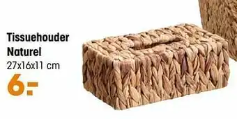 Kwantum Tissuehouder naturel aanbieding