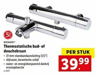 Lidl Thermostatische bad- of douchekraan aanbieding