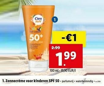 Zonnecrème voor kinderen spf 50