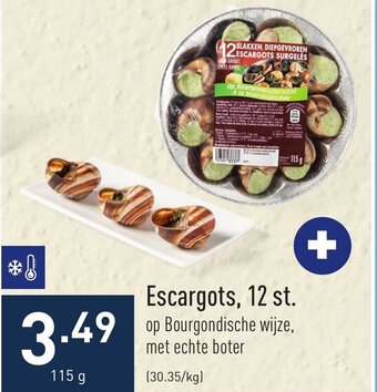 ALDI Escargots, 12 st. 115g aanbieding