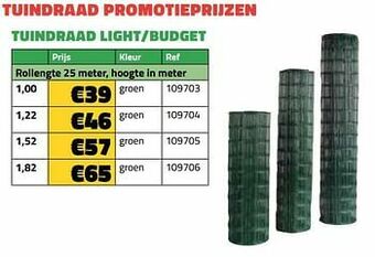 Bouwcenter Frans Vlaeminck Tuindraad light-budget aanbieding
