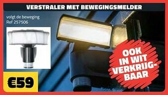 Verstraler met bewegingsmelder